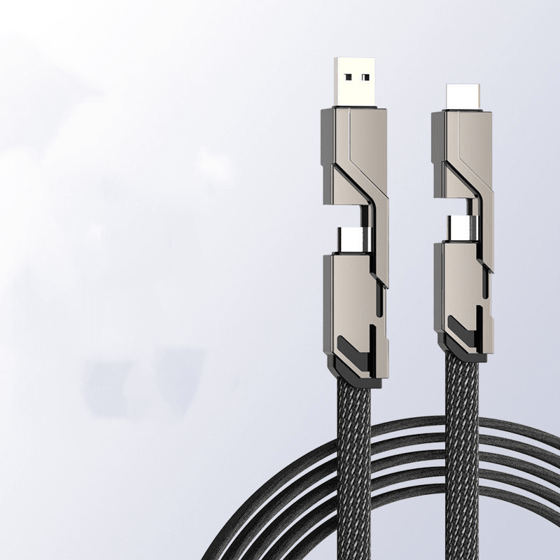 100W 6A Fast Charging 4-in-1 Cable