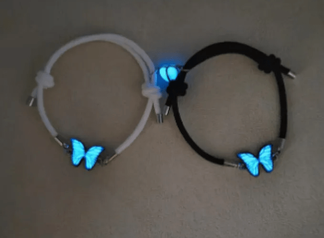 Blue Luminous Smart Butterfly Necklace