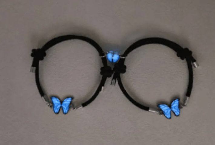 Blue Luminous Smart Butterfly Necklace