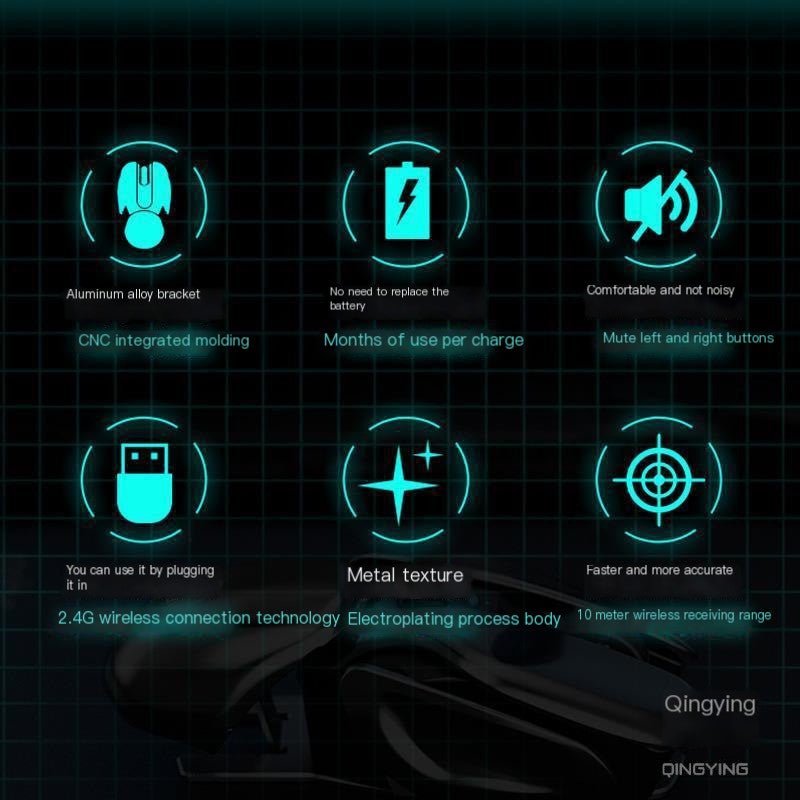 Bluetooth Silent Rechargeable Wireless Mouse (Not for Xiaomi)