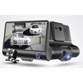 Car 360-Degree Panoramic Driving Recorder 4-Inch High-Definition Hidden Three-Lens Three-Record Reversing Image Three-Way