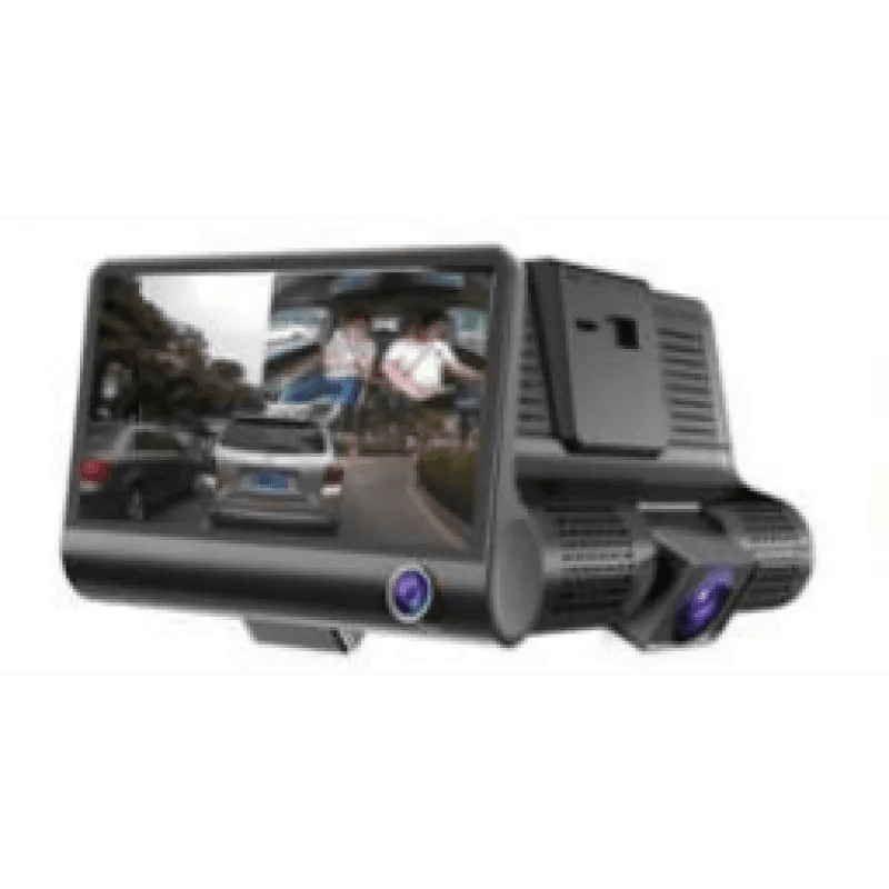 Car 360-Degree Panoramic Driving Recorder 4-Inch High-Definition Hidden Three-Lens Three-Record Reversing Image Three-Way