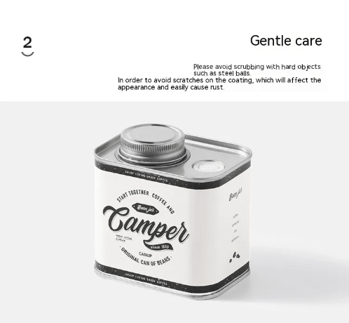 Coffee Bean Sealed Cans Outdoor Camping Tinplate