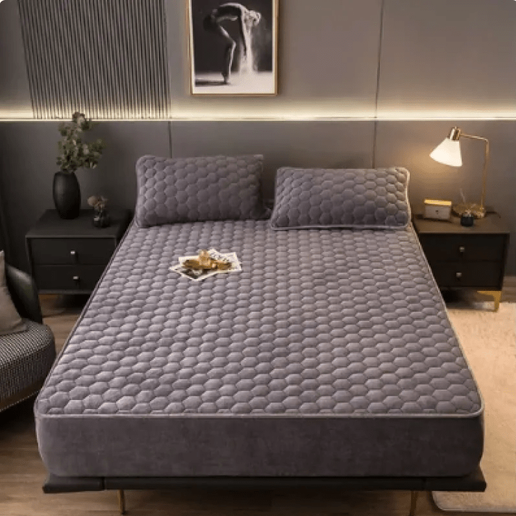 Cozy Nest 3-Piece Brushed Quilted Mattress Set