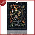 Dark Forest Lunar Calendar 2024 Wall Calendar