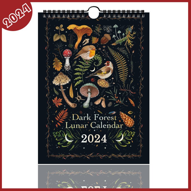 Dark Forest Lunar Calendar 2024 Wall Calendar