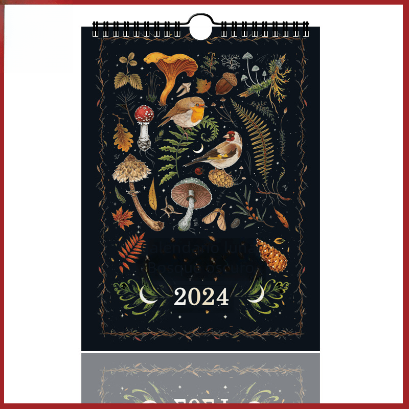 Dark Forest Lunar Calendar 2024 Wall Calendar