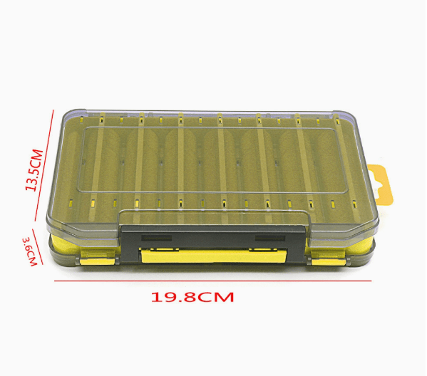 Durable Dual-Sided Fishing Tackle Box