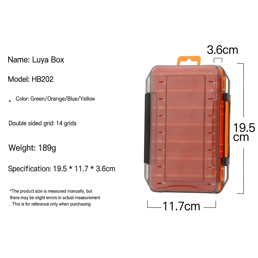 Durable Dual-Sided Fishing Tackle Box