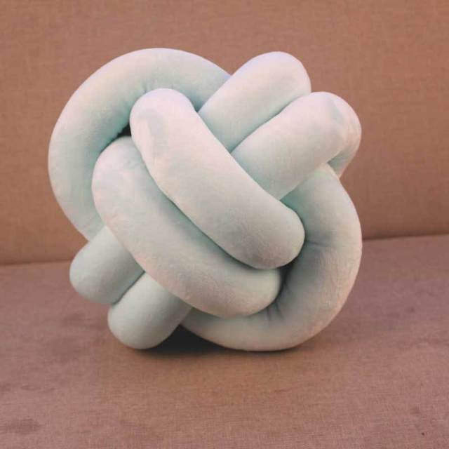 Knot Ball Pillow and Twisted Flower Cushion