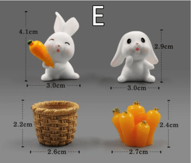 Mini Resin Animal Figurines – DIY Micro-Landscape Decor