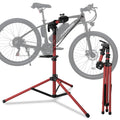 NOPAARD Heavy Duty Ebike Repair Stand Max 110 lbs Portable Aluminum Bicycle Stand Manintenance Workstand Made For Any Bike Heavy E-bike Mountain Bike Road Bike Folding Bike etc Red