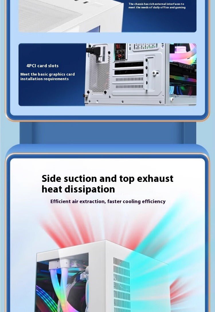 Panoramic Glass 360 Water-cooled PC Case