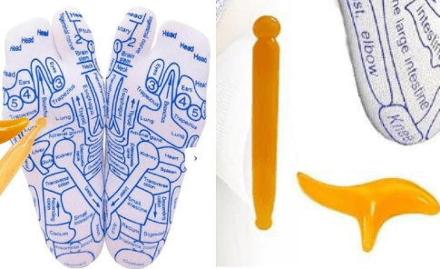 Reflexology Socks with Massage Tool (One Set)