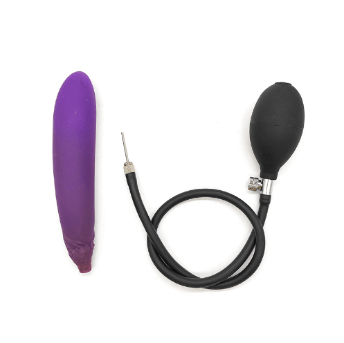 Silicone Inflatable Cucumber-Shaped Dildo Extension