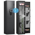 silkight Gun Safe 1-2 Gun Safes for Home Rifle and Pistols Quick Access Gun Safe for Rifles and Shotguns with Adjustable Gun Support & Removable Shelf Long Gun Safe with Dual Alarm & Mute Mode