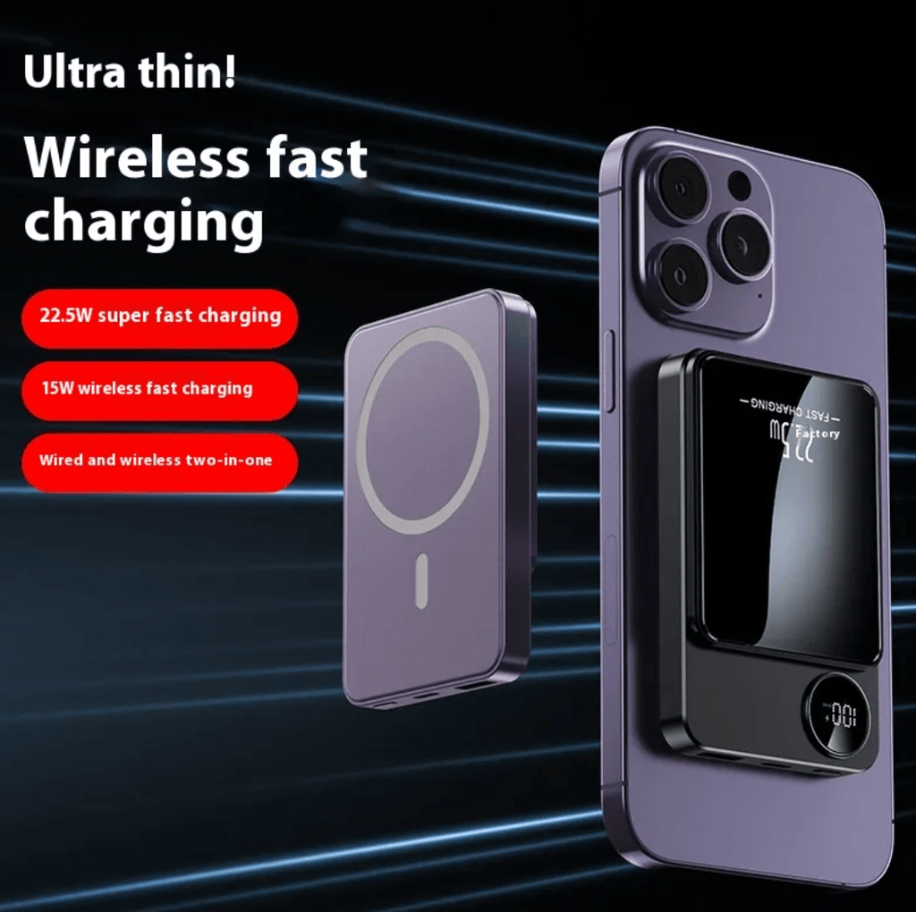 Ultra-thin Magnetic Wireless Power Bank