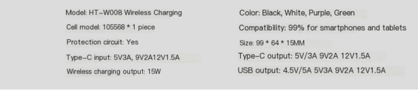 Ultra-thin Magnetic Wireless Power Bank